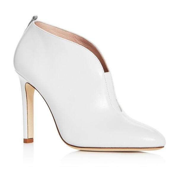 SJP By Sarah Jessica Parker Trois Slip On Leather Ankle High-Heel Booties 39 - Picture 2 of 10